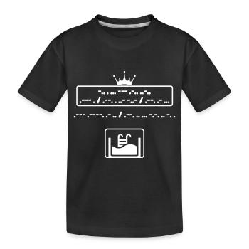 T shirt Désolé je peux pas j'ai piscine morse - T-shirt bio Premium Enfant - noir - Devant