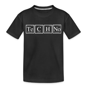 Techno Chemistry - Kinder Premium Bio T-Shirt - Schwarz - Vorne