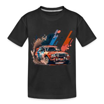 Autocross Stock Car - T-shirt bio Premium Enfant - noir - Devant