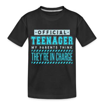 Offizieller Teenager-Geburtstag - Kinder Premium Bio T-Shirt - Schwarz - Vorne