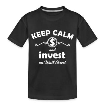 Actions et bourse - T-shirt bio Premium Enfant - noir - Devant