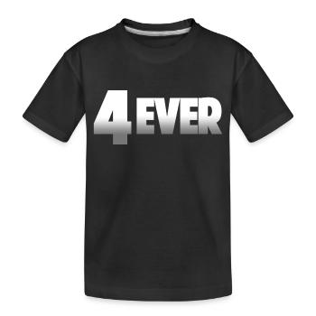 4Ever Album Titel Metal Look - Kinder Premium Bio T-Shirt - Schwarz - Vorne
