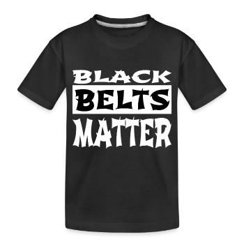 Bday Grabbling Belts Sport Japan - Kids' Premium Organic T-Shirt - black - Front