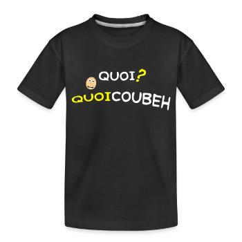 quoicoubeh - T-shirt bio Premium Enfant - noir - Devant
