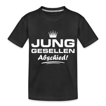 Junggesellen Abschied Jga - Kinder Premium Bio T-Shirt - Schwarz - Vorne