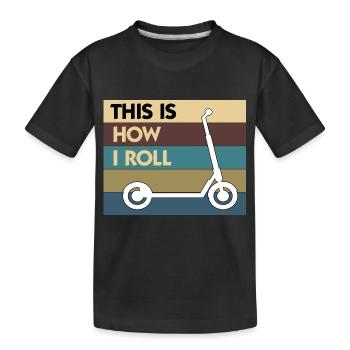 E-Scooter Roller Scooter - T-shirt bio Premium Enfant - noir - Devant