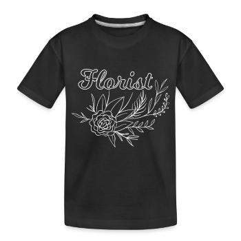 Flower Flower Plant - T-shirt bio Premium Enfant - noir - Devant