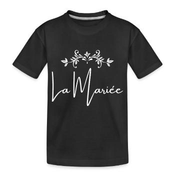 La mariée - T-shirt bio Premium Enfant - noir - Devant