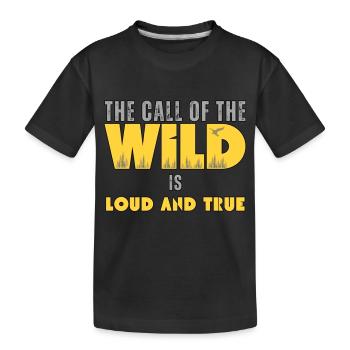 Aventure en plein air Randonnée Camping Drôle de Plein air Dites - T-shirt bio Premium Enfant - noir - Devant