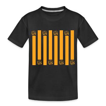 Boardgame Chess Backgammon Game Night - Kids' Premium Organic T-Shirt - black - Front