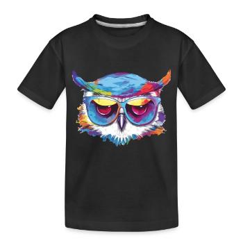 Chou la chouette - T-shirt bio Premium Enfant - noir - Devant