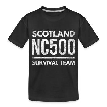 nc500 survival team - Kids' Premium Organic T-Shirt - black - Front