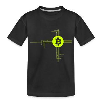 The Coin Network - Kids' Premium Organic T-Shirt - black - Front
