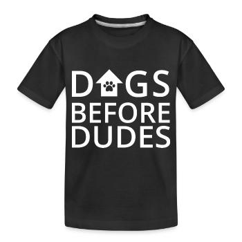 Hund Dog - Kinder Premium Bio T-Shirt - Schwarz - Vorne
