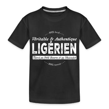 Ligérien de Loire Atlantique - T-shirt bio Premium Enfant - noir - Devant