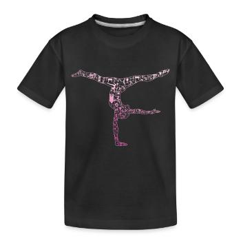 Gymnastics - Kids' Premium Organic T-Shirt - black - Front