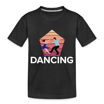 Danse Musique de danse - T-shirt bio Premium Enfant - noir - Devant