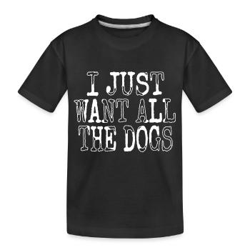pet beagle daddy beagle dogs funny sayings - Kinder Premium Bio T-Shirt - Schwarz - Vorne