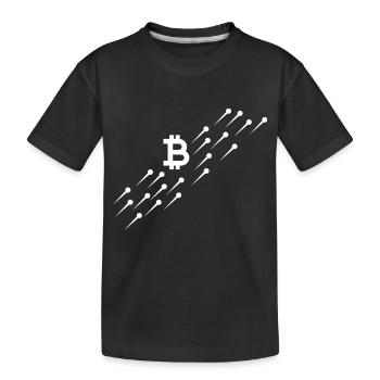 Crypto Bitcoin Trading - Kinder Premium Bio T-Shirt - Schwarz - Vorne