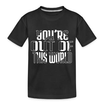 Nocturne Ciel Planètes Terre Céleste Amateurs d’astronomie - T-shirt bio Premium Enfant - noir - Devant