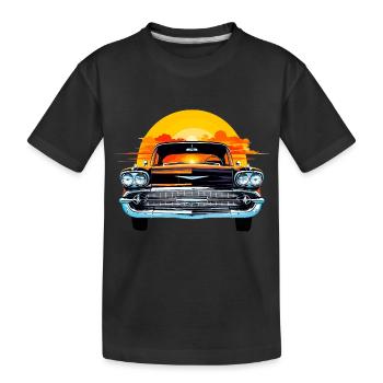 Sun Set Chevy - Kids' Premium Organic T-Shirt - black - Front