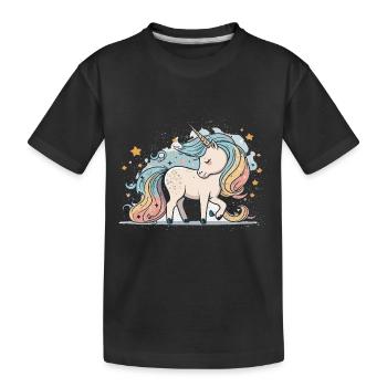 Paradis du pastel - T-shirt bio Premium Enfant - noir - Devant