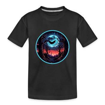 Fledermäuse Fledermaus Flughunde Halloween - Kinder Premium Bio T-Shirt - Schwarz - Vorne