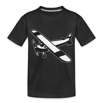 Modèle d’avion télécommandé - T-shirt bio Premium Enfant - noir - Devant