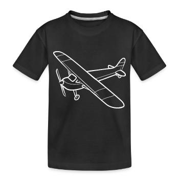 Remote Controlled Airplane Model Airplane - Kids' Premium Organic T-Shirt - black - Front
