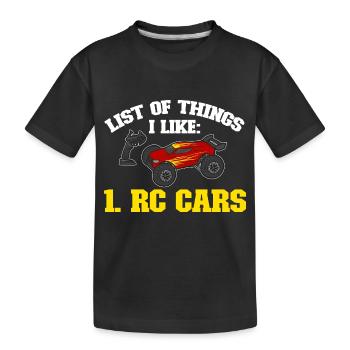RC Car Remote Control Car - Kids' Premium Organic T-Shirt - black - Front