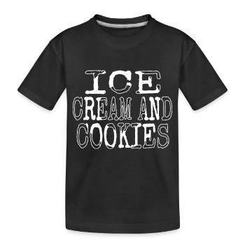 Food Clipart Browser Balanced Diet Christmas Gift - Kids' Premium Organic T-Shirt - black - Front