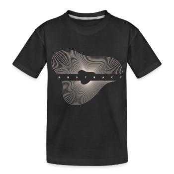 Abstraktes Design - Kinder Premium Bio T-Shirt - Schwarz - Vorne