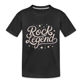 Rock Legend Rock And Roll Musikliebhaber - Kinder Premium Bio T-Shirt - Schwarz - Vorne