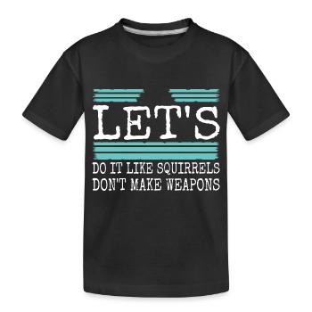 Citation présente Idée présente déclaration heureuse - T-shirt bio Premium Enfant - noir - Devant