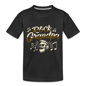 Rock, Grandpa, Alt Rocker, Grandpa, Grandpa, Music Lover - Kids' Premium Organic T-Shirt - black - Front
