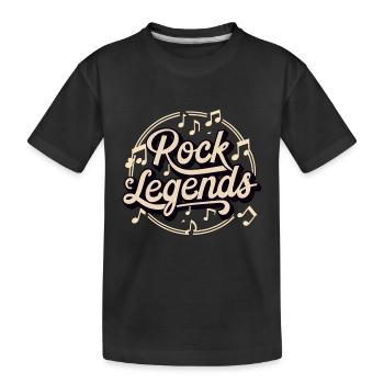 Rock Legends Rock And Roll Musikliebhaber - Kinder Premium Bio T-Shirt - Schwarz - Vorne