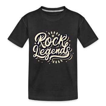 Rock Legends Rock And Roll Musikliebhaber - Kinder Premium Bio T-Shirt - Schwarz - Vorne