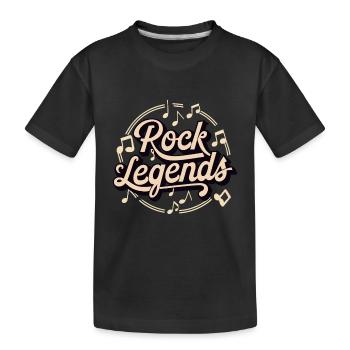 Rock Legends Rock And Roll Musikliebhaber - Kinder Premium Bio T-Shirt - Schwarz - Vorne