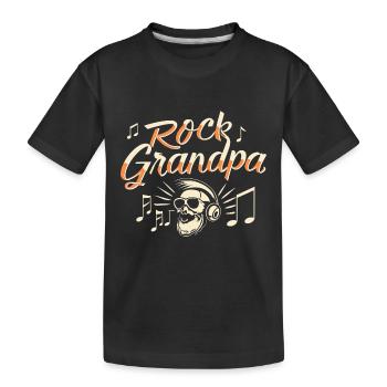 Rock, Grandpa, Alt Rocker, Grandpa, Grandpa, Music Lover - Kids' Premium Organic T-Shirt - black - Front