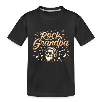 Rock, Grandpa, Alt Rocker, Grandpa, Grandpa, Music Lover - Kids' Premium Organic T-Shirt - black - Front