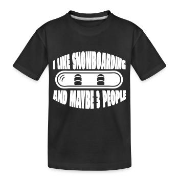 Snowboard Snowboard Snowboarder Cadeau - T-shirt bio Premium Enfant - noir - Devant