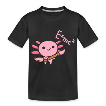 Axolotl smart - Kids' Premium Organic T-Shirt - black - Front