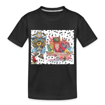 2 Original - Kinder Premium Bio T-Shirt - Schwarz - Vorne