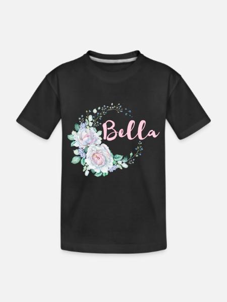 Für Bella - Kinder Premium Bio T-Shirt - Schwarz