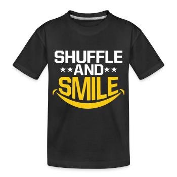 Shuffle And Smile Tap Dance Danseuse De Claquettes - T-shirt bio Premium Enfant - noir - Devant