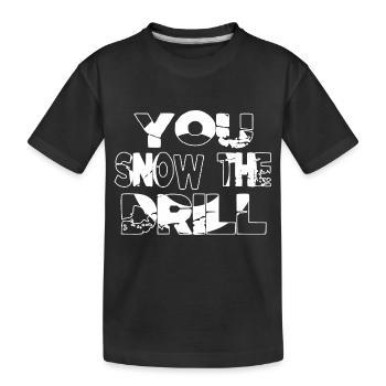 Dinosaure anniversaire cadeau Animal Bodybuilder - T-shirt bio Premium Enfant - noir - Devant