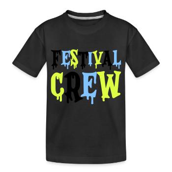 Festival Crew - Kids' Premium Organic T-Shirt - black - Front
