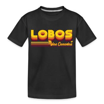 Lobos Canary Island Design - Kids' Premium Organic T-Shirt - black - Front