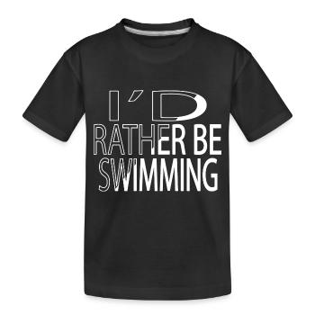 Équipe De Natation T-shirts Maillots De Bain Apnée Sports - T-shirt bio Premium Enfant - noir - Devant