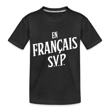 En français S.V.P. - T-shirt bio Premium Enfant - noir - Devant